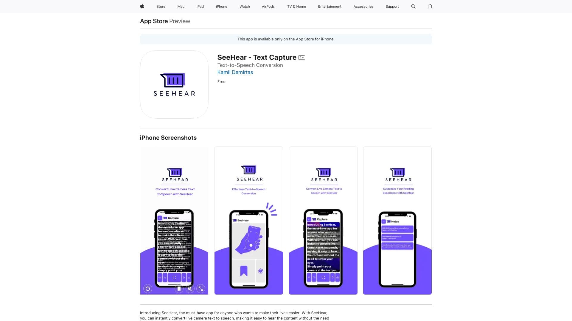 SeeHear - Text Capture thumbnail