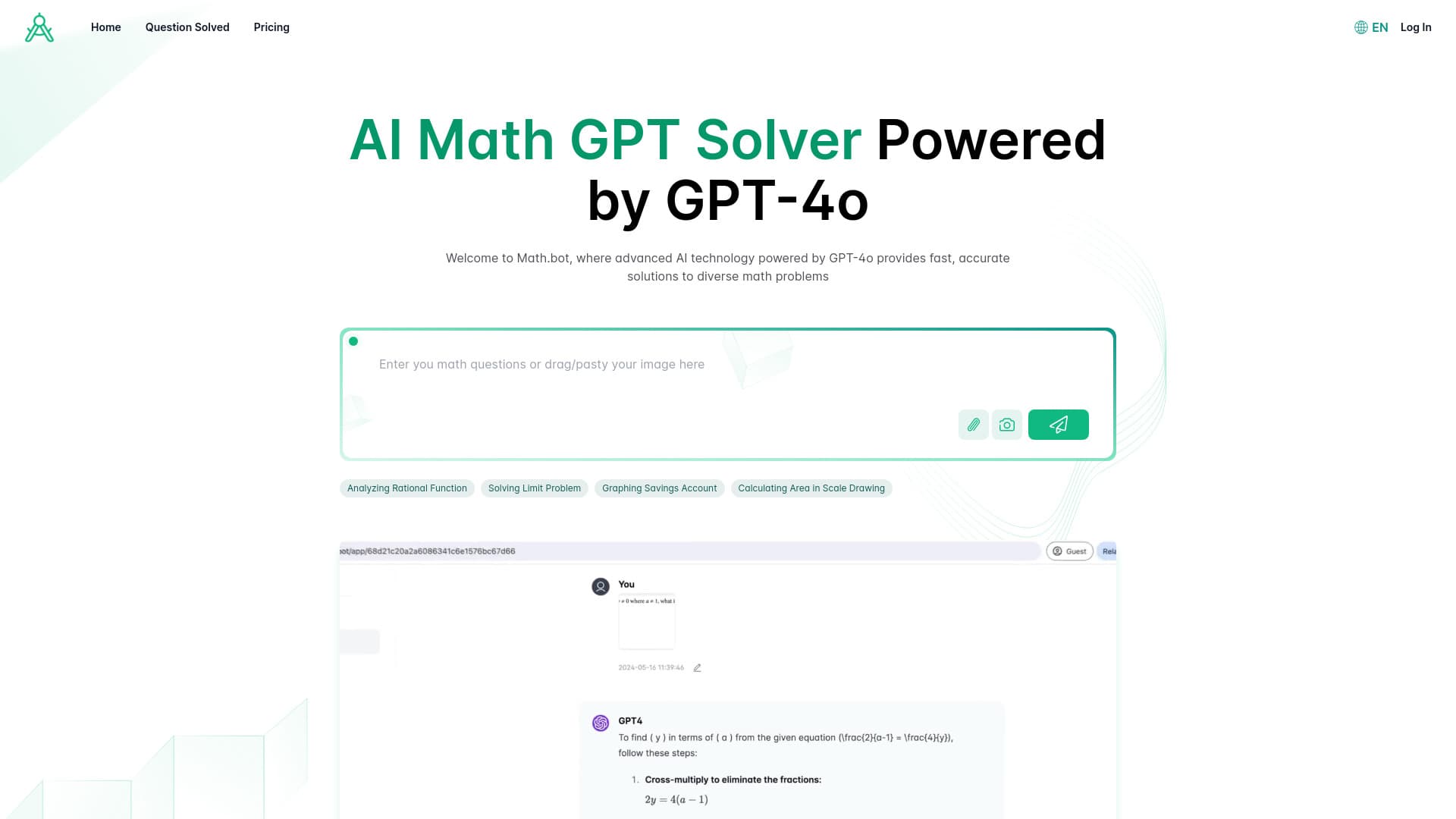 Math.bot: AI Math Solver by GPT-4o thumbnail
