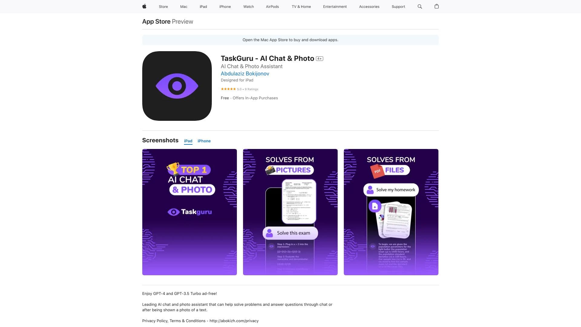 TaskGuru - AI Chat & Photo thumbnail