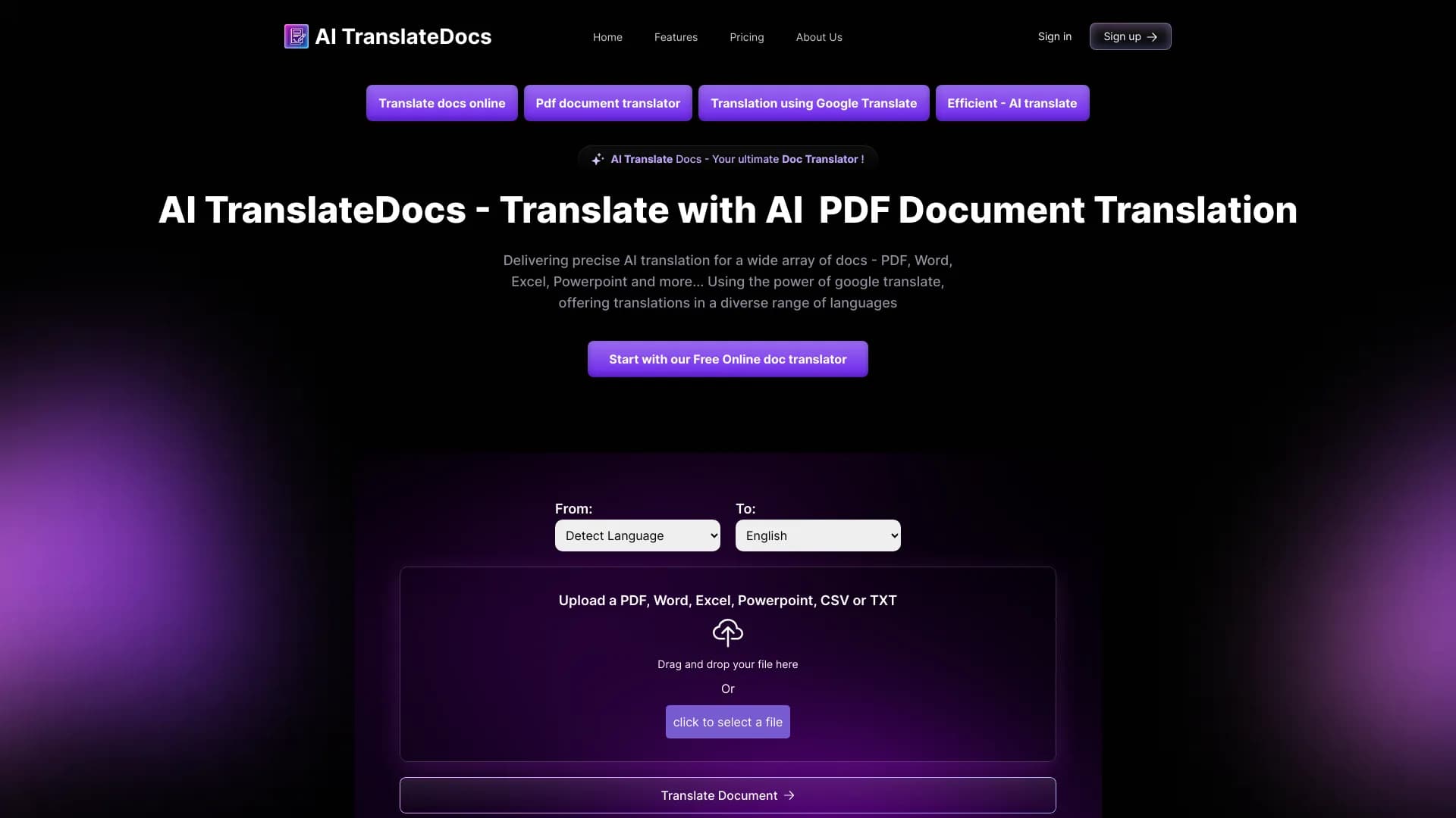 AI TranslateDocs thumbnail