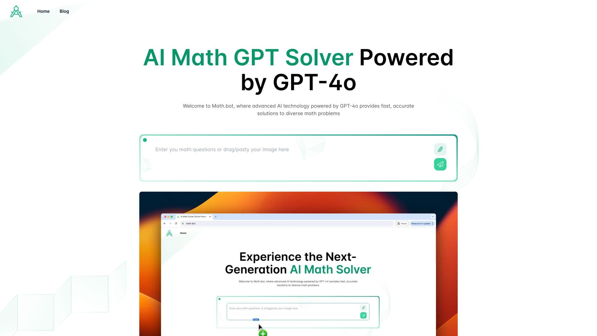 AI Math GPT Solver Online Powered by GPT-4o | Math Bot thumbnail