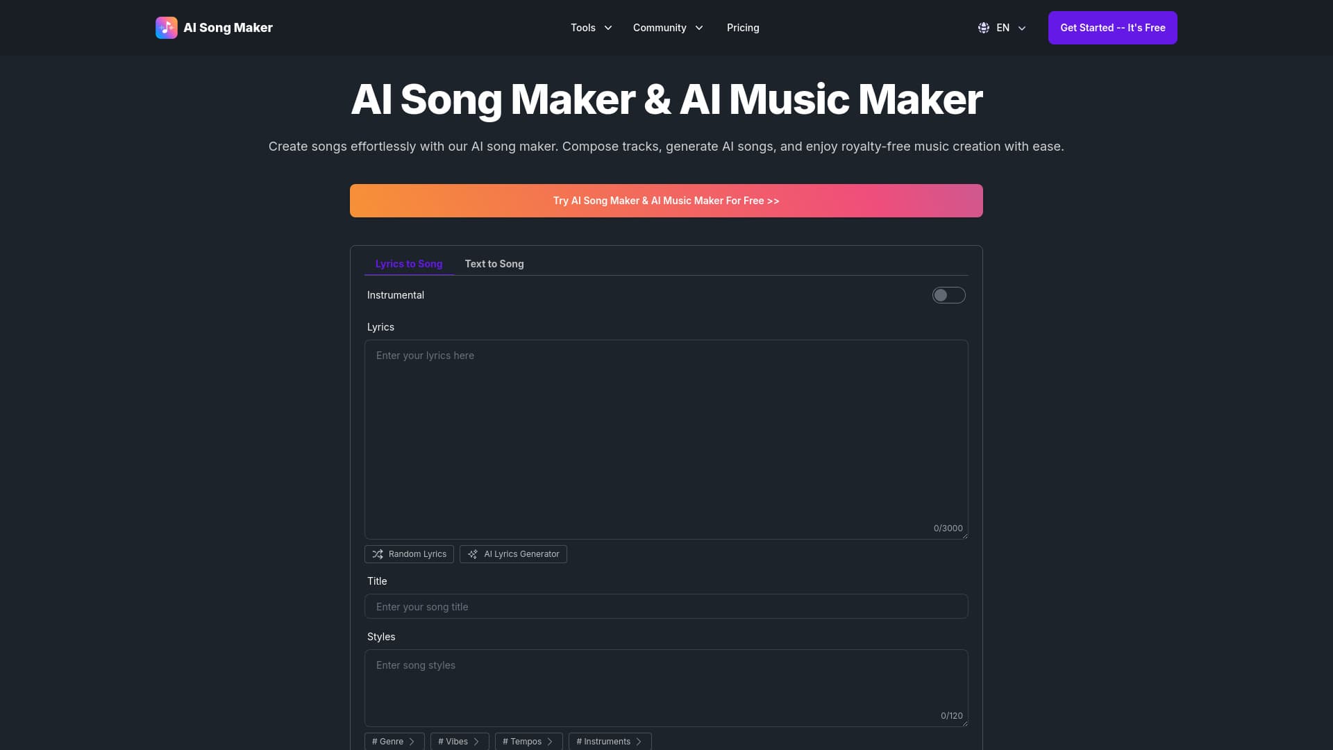 AI Song Maker thumbnail