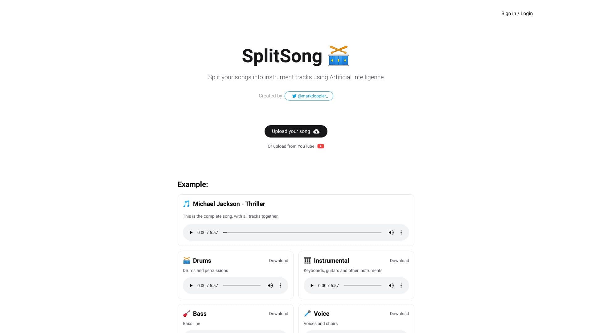 SplitSong.com thumbnail
