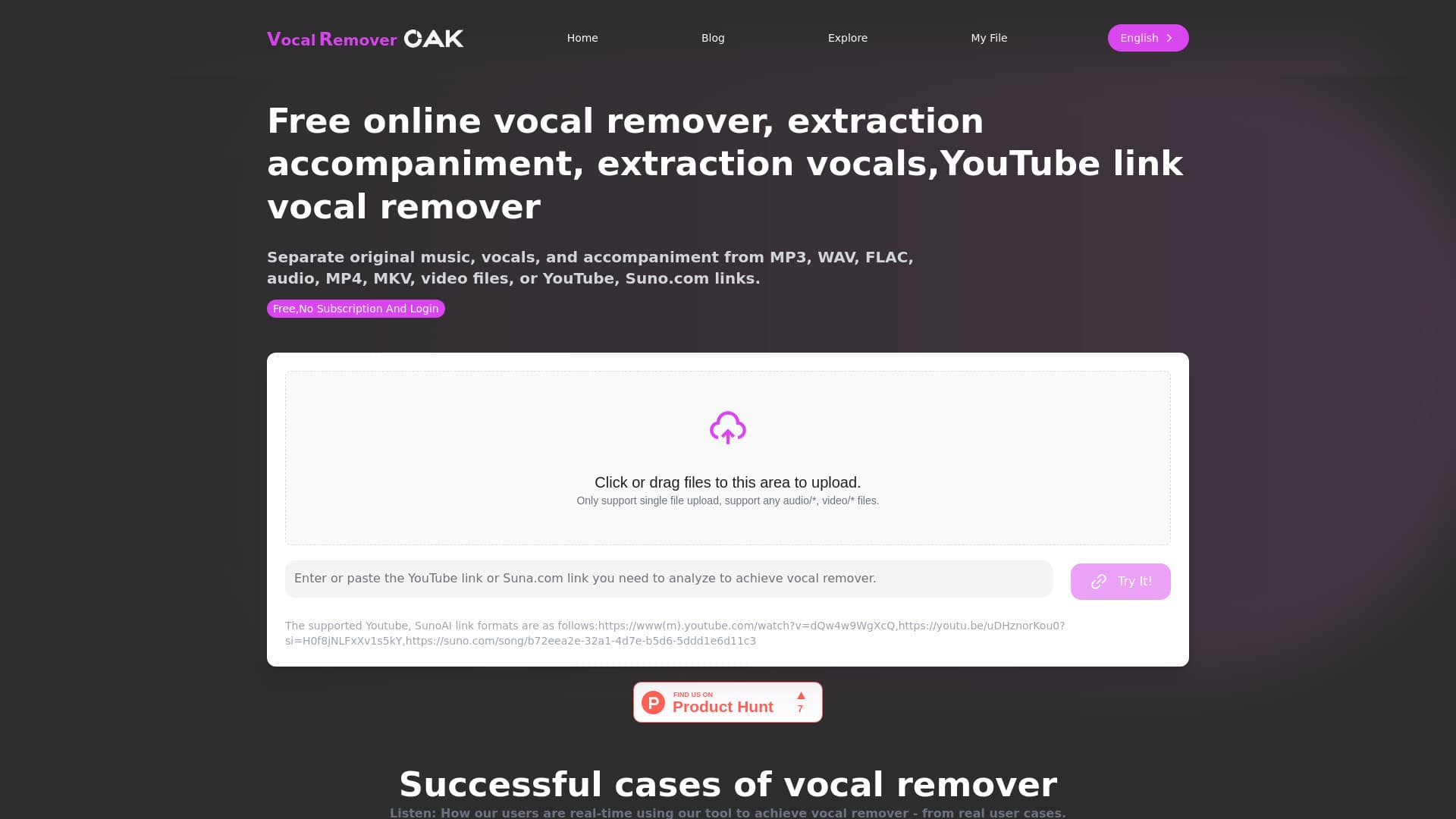 Vocal Remover Online thumbnail