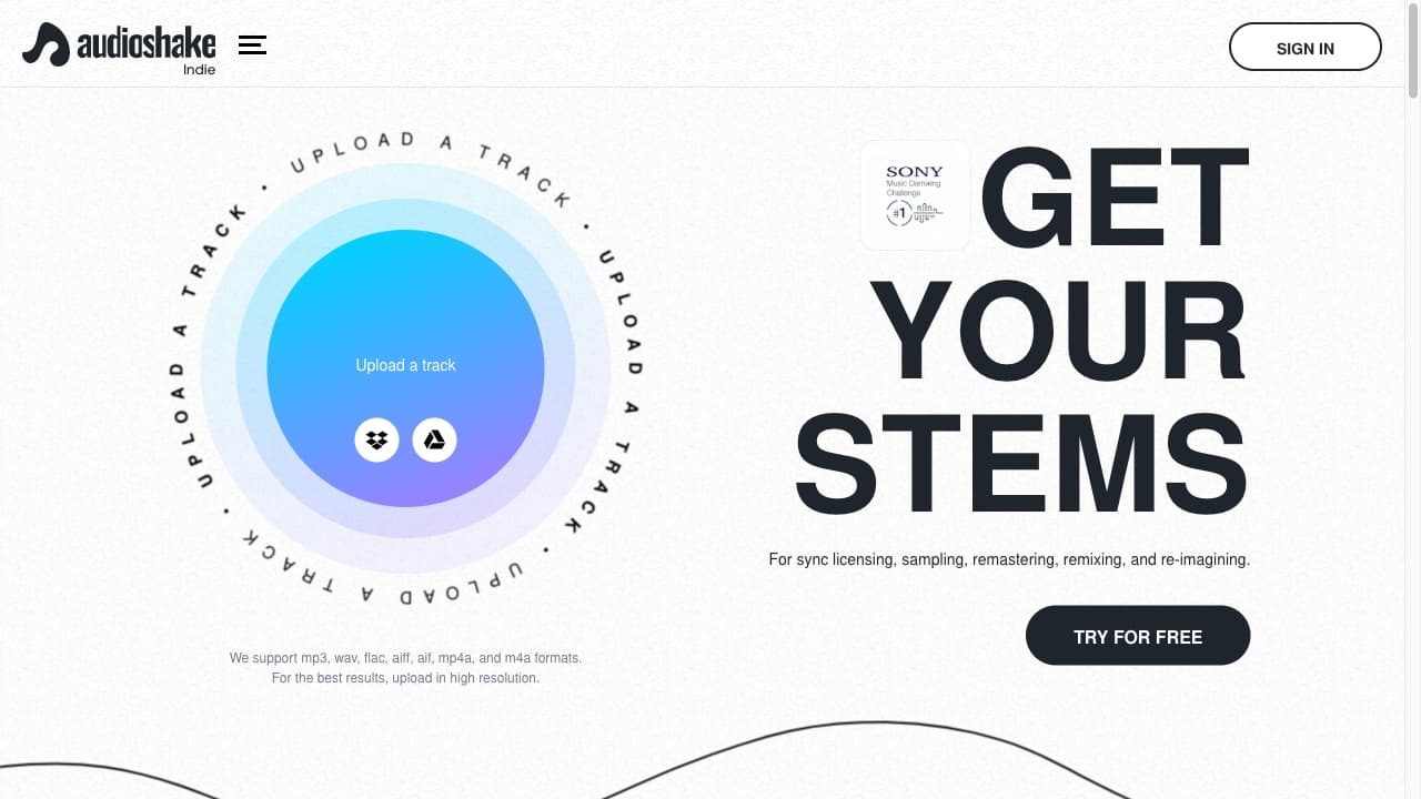 Audioshake thumbnail