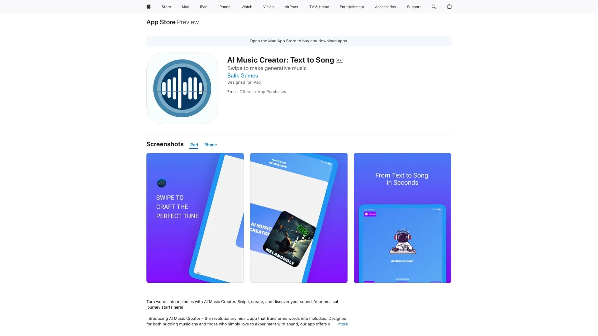 AI Music Creator: Text to Song thumbnail