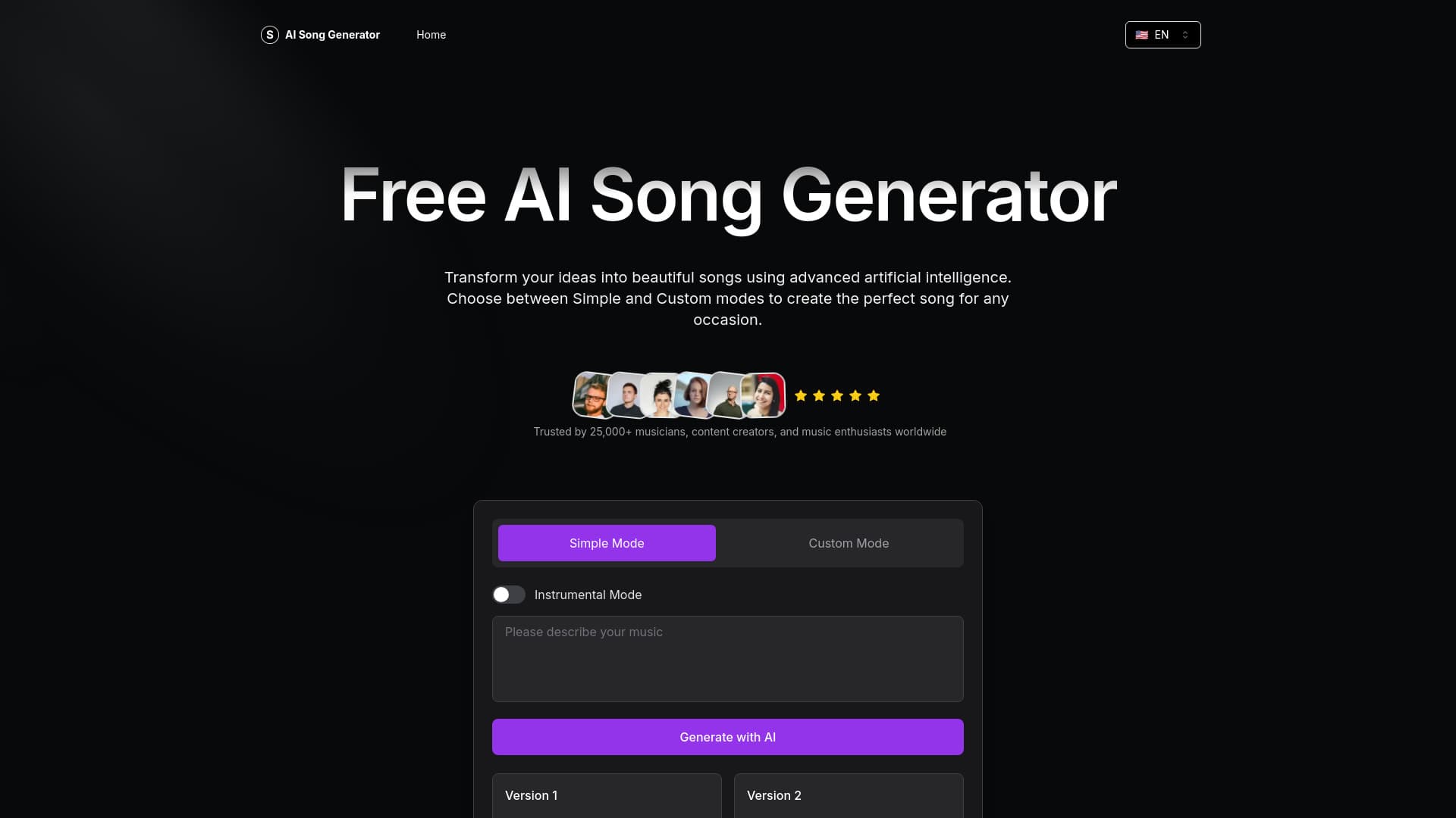 Free AI Song Generator thumbnail