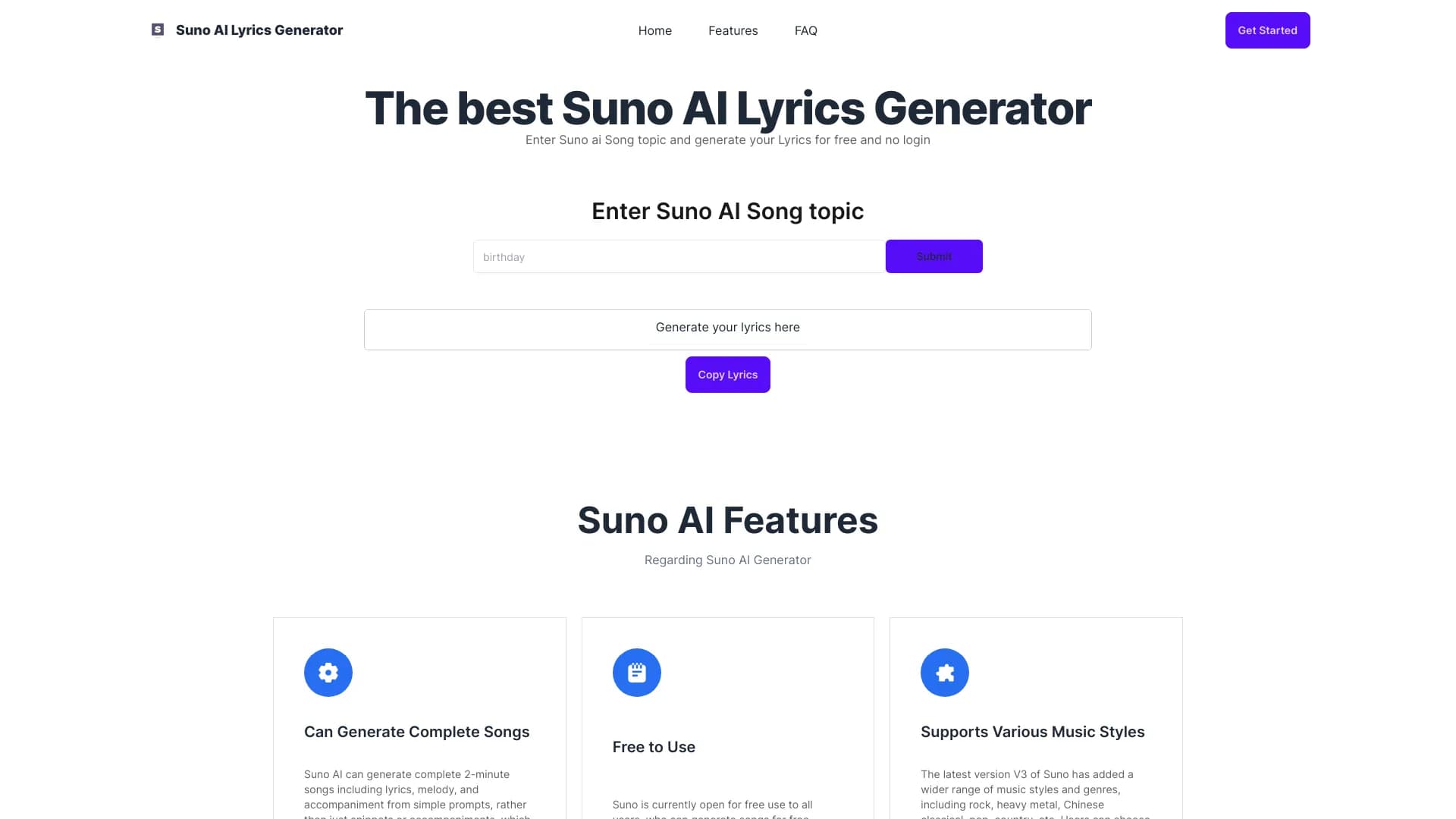 The best Suno AI Lyrics Generator thumbnail