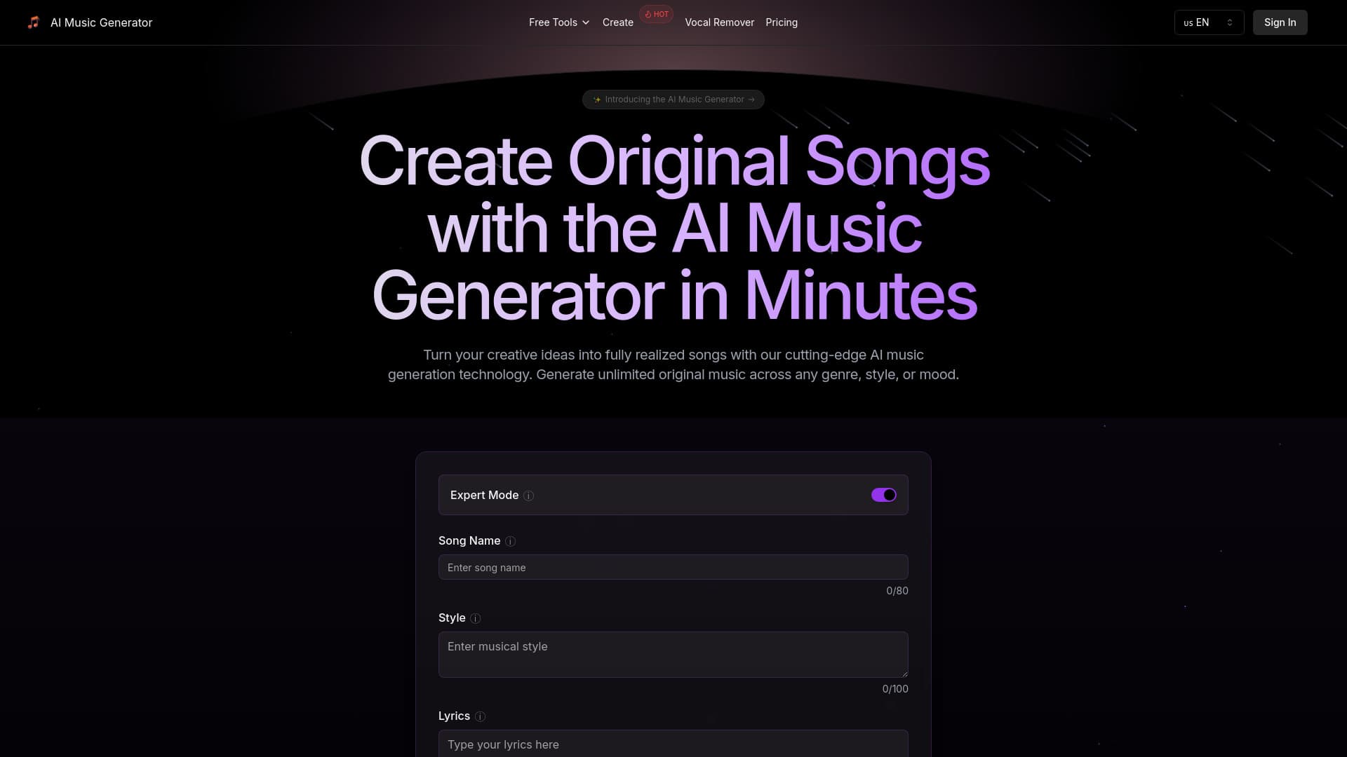 AI Music Generator thumbnail