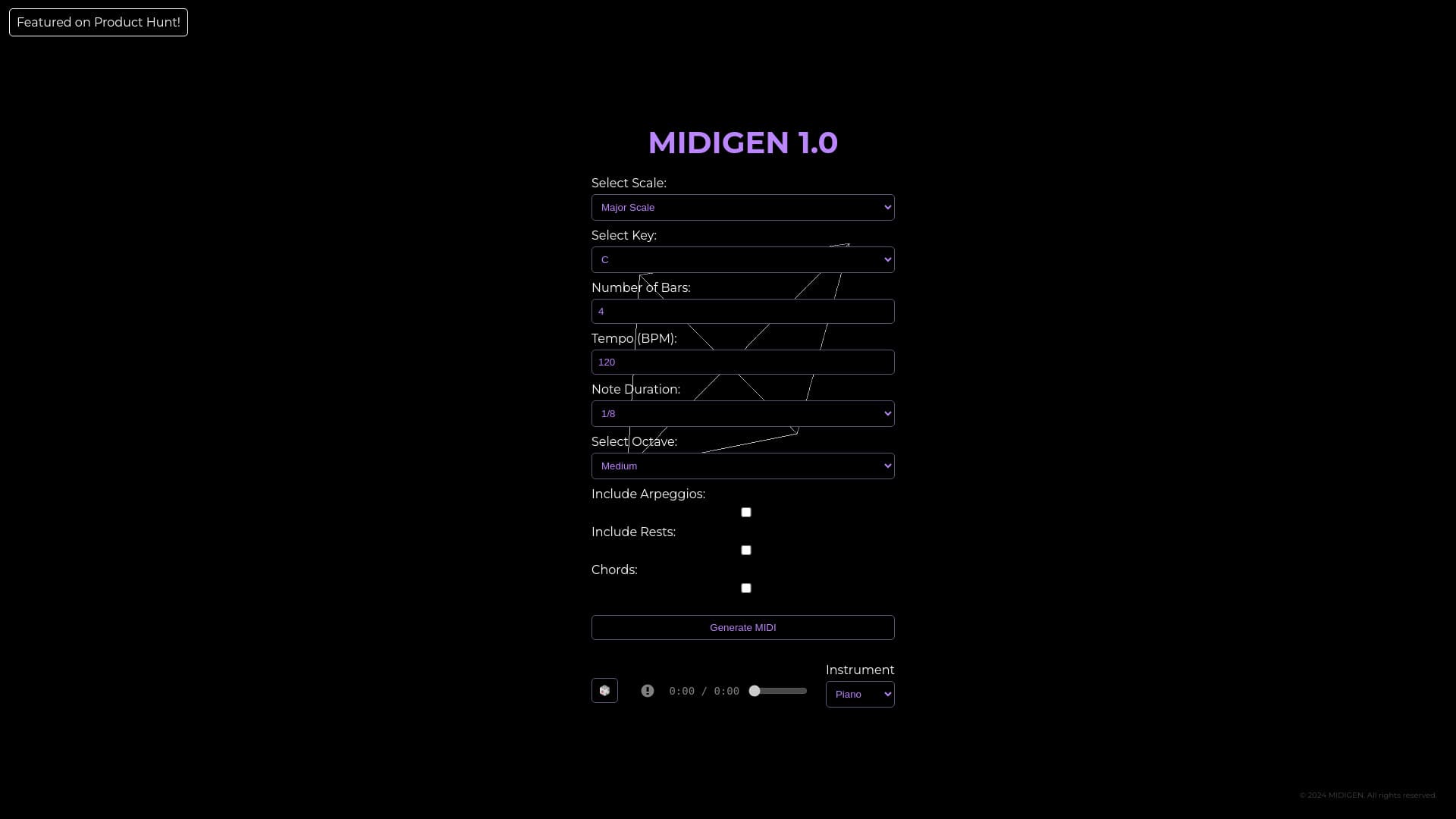MIDIGEN: Melody Generator thumbnail