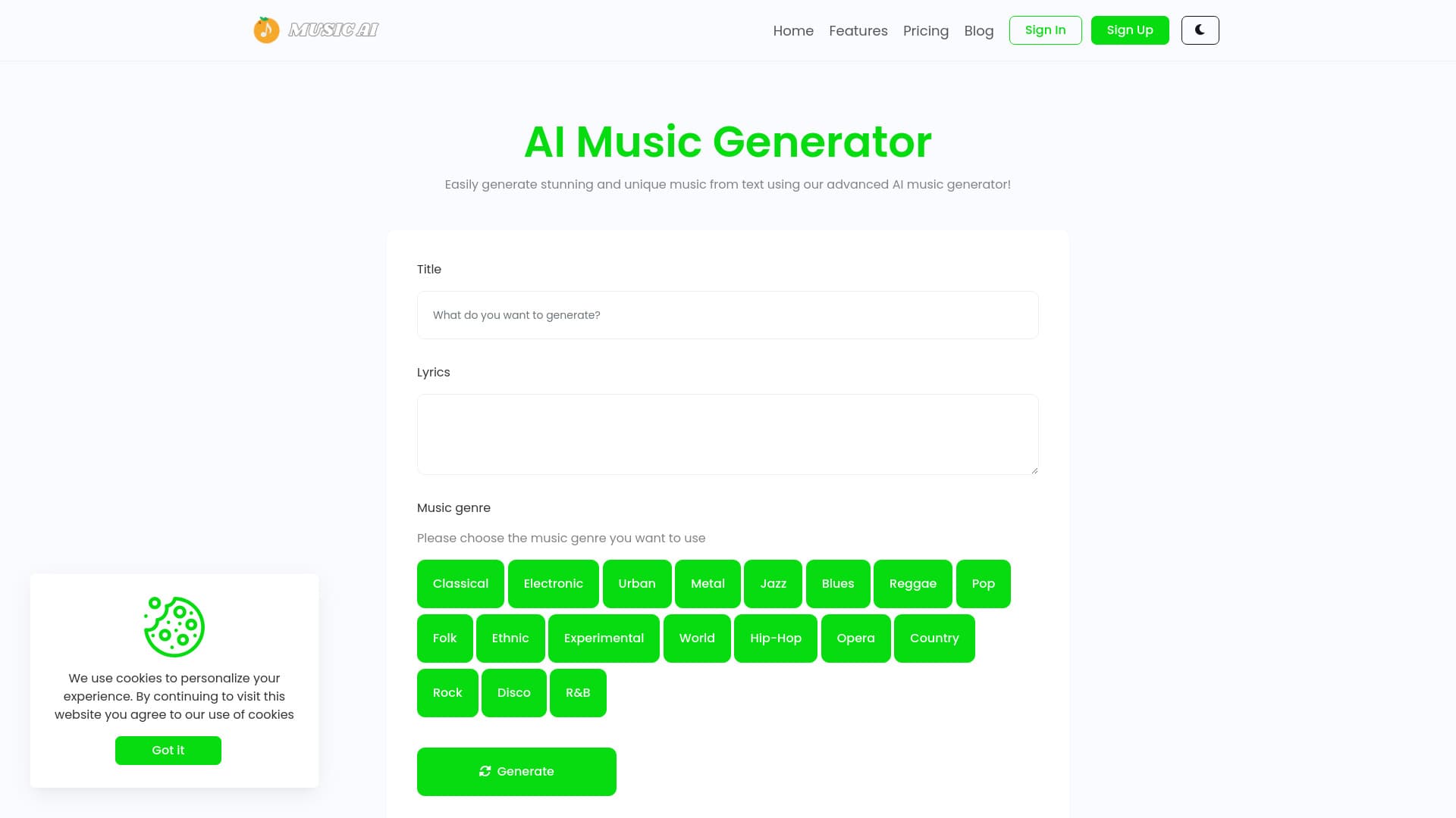 MusicAI: Top AI Music Generator thumbnail