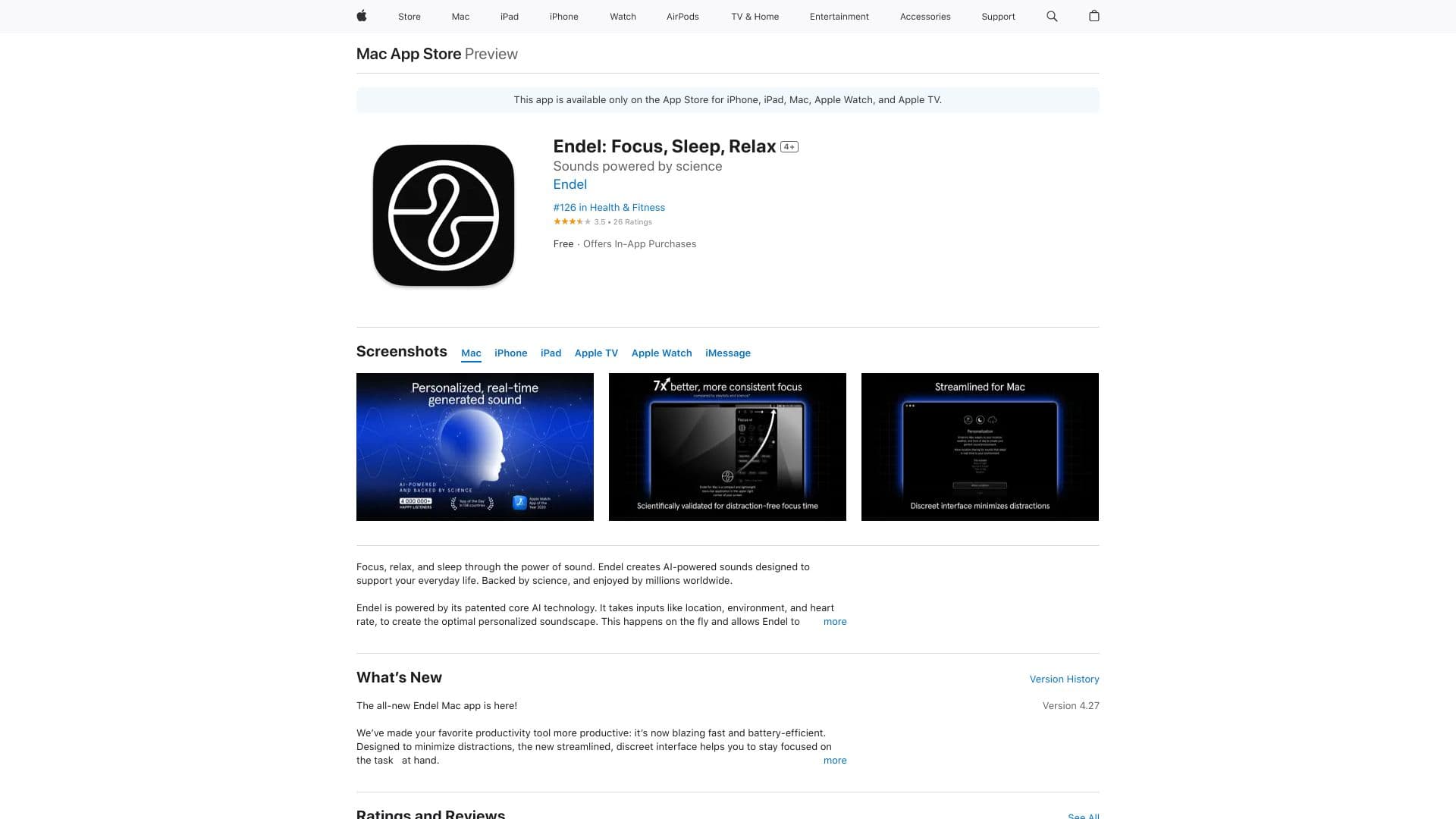 The New Endel for Mac thumbnail