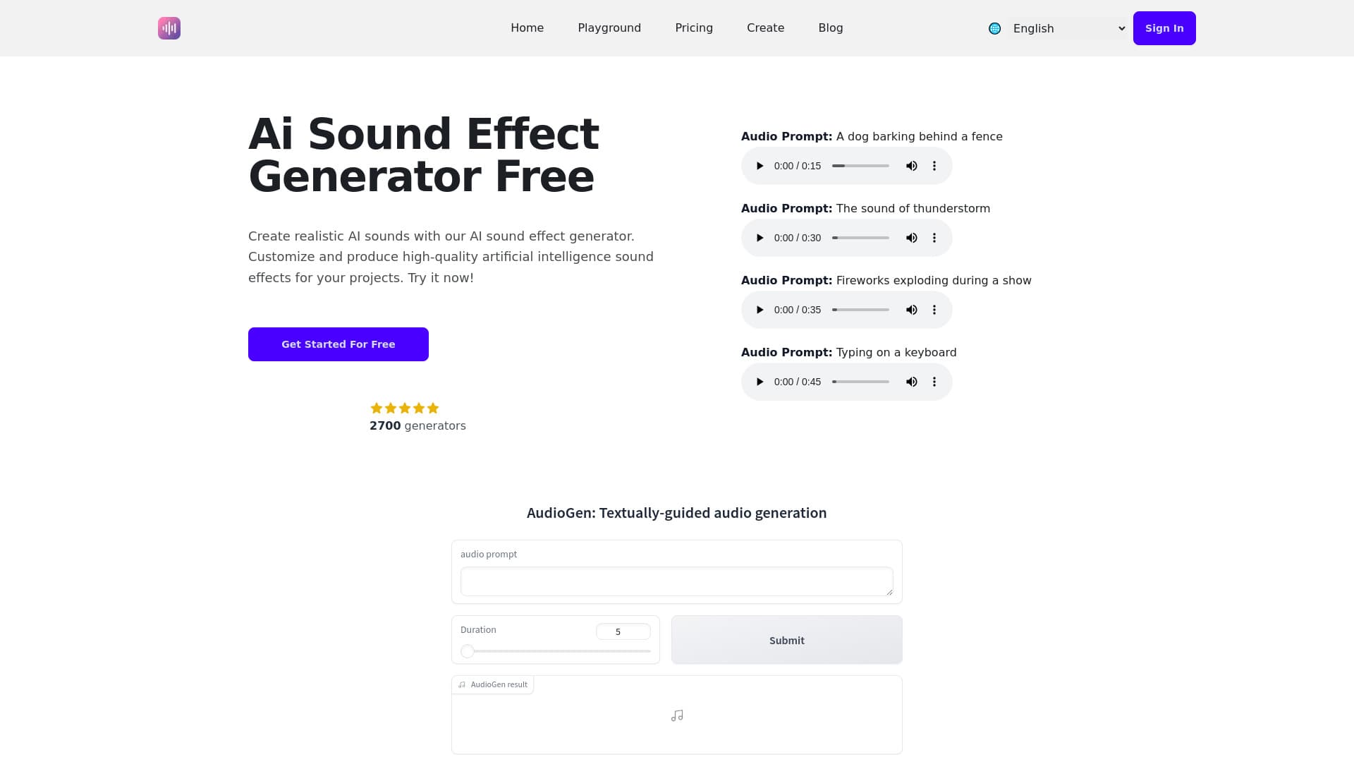 Ai Sound Effect Generator thumbnail