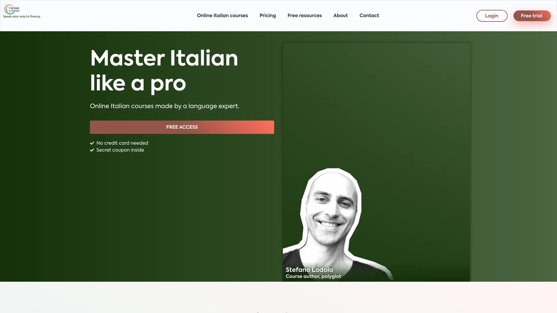 Think in Italian AI Tutor thumbnail