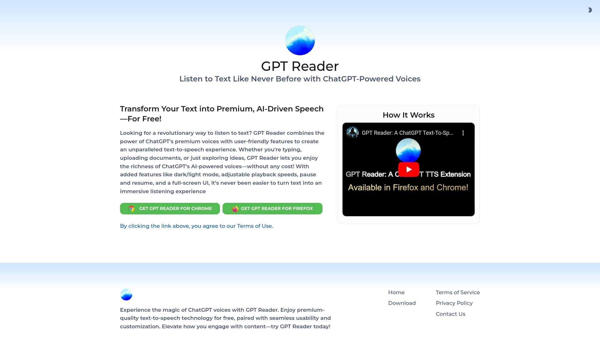 GPT Reader: A Free AI Text-to-Speech thumbnail