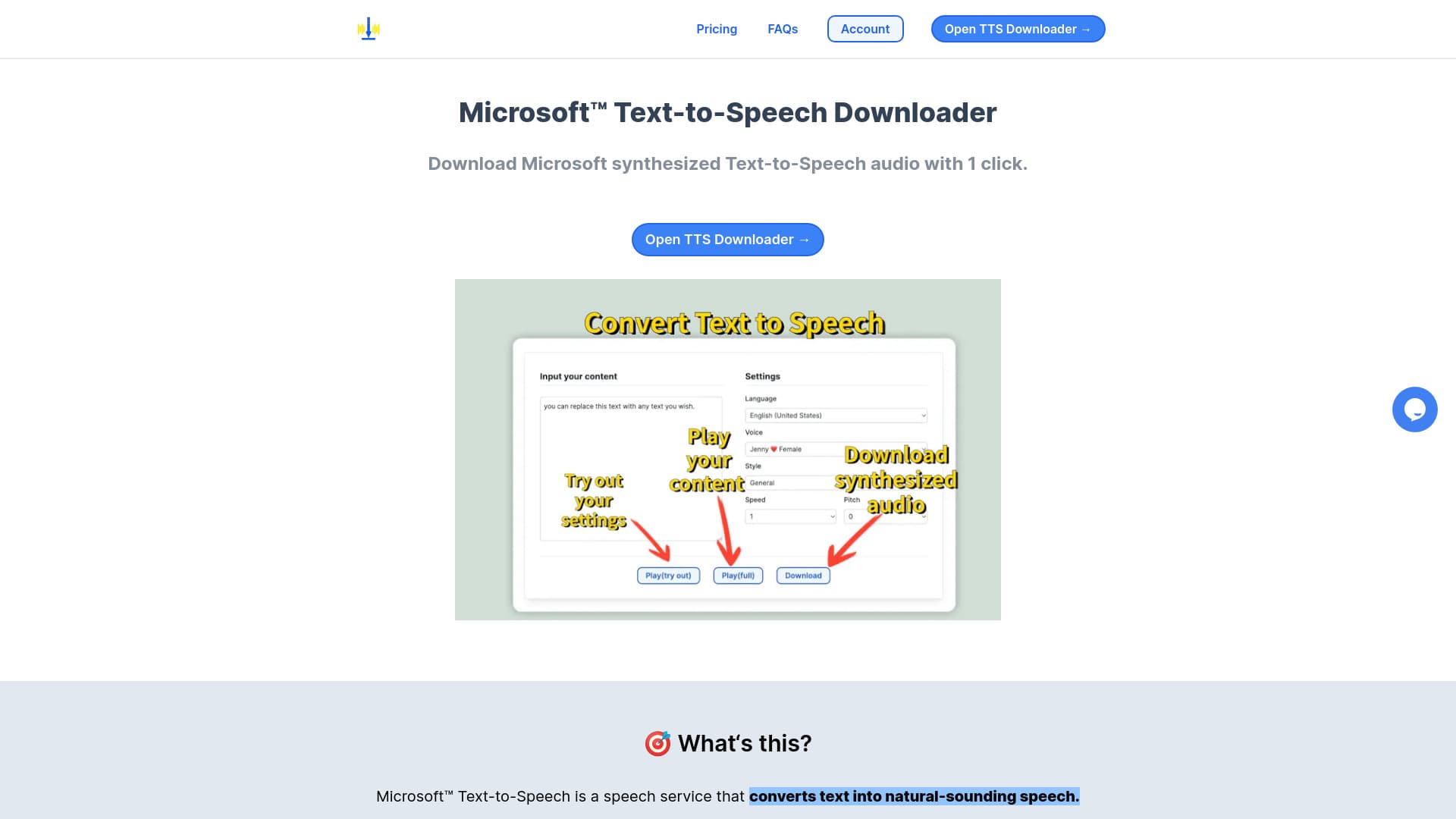 MS Text-to-Speech Downloader thumbnail