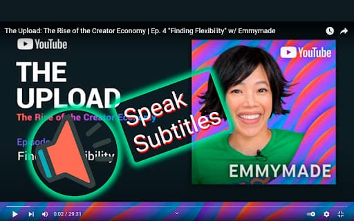 Speak Subtitles for YouTube thumbnail