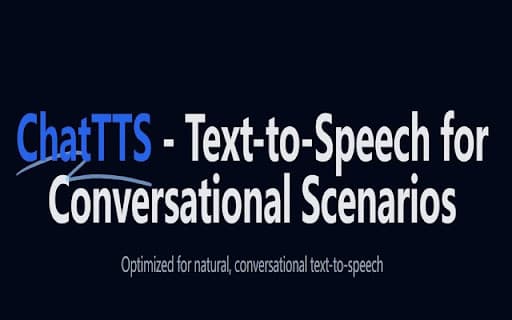 ChatTTS: Text-to-Speech For Chat thumbnail