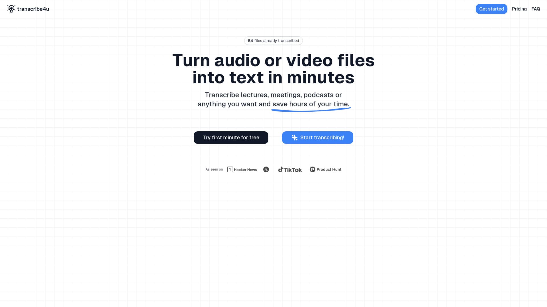 transcribe4u thumbnail
