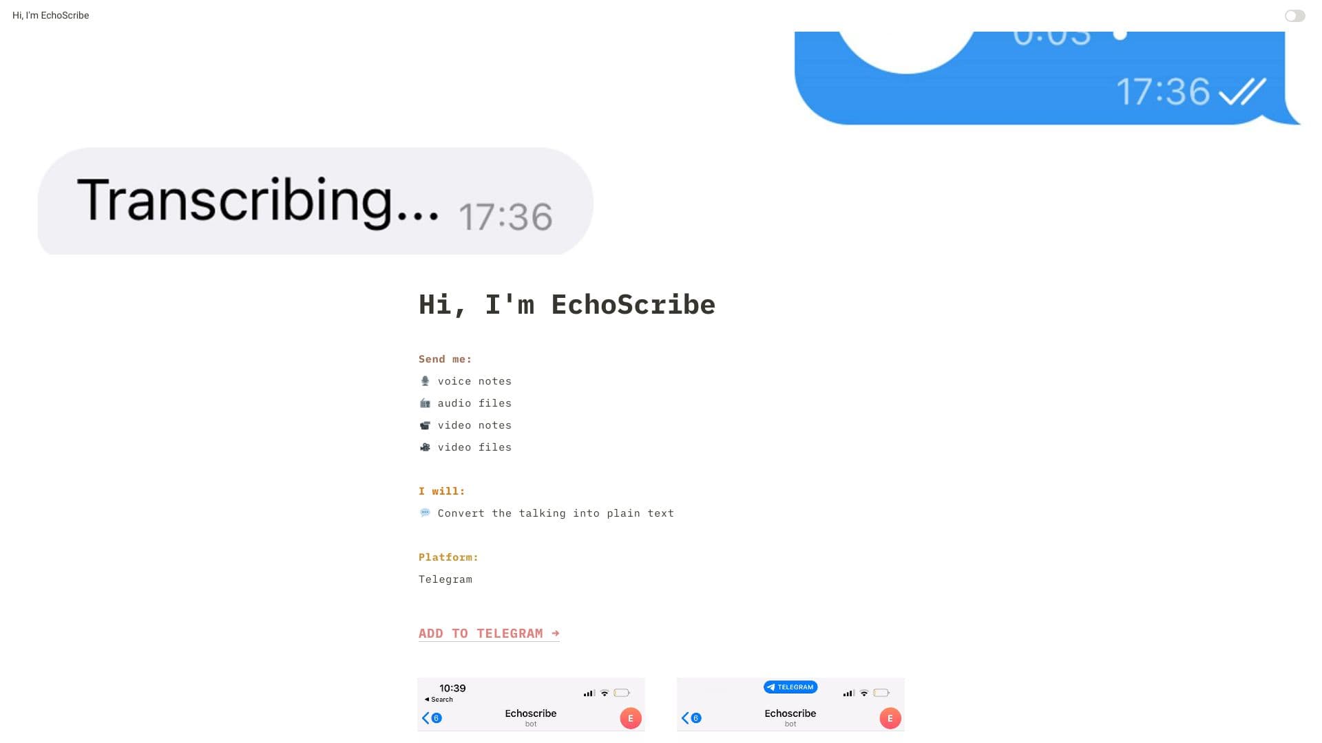 EchoScribe thumbnail