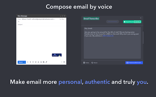 Ahoy for Chrome - Voice composer for Gmail thumbnail