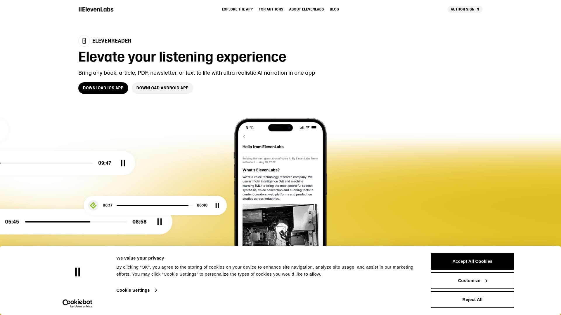 Elevenreader by ElevenLabs thumbnail