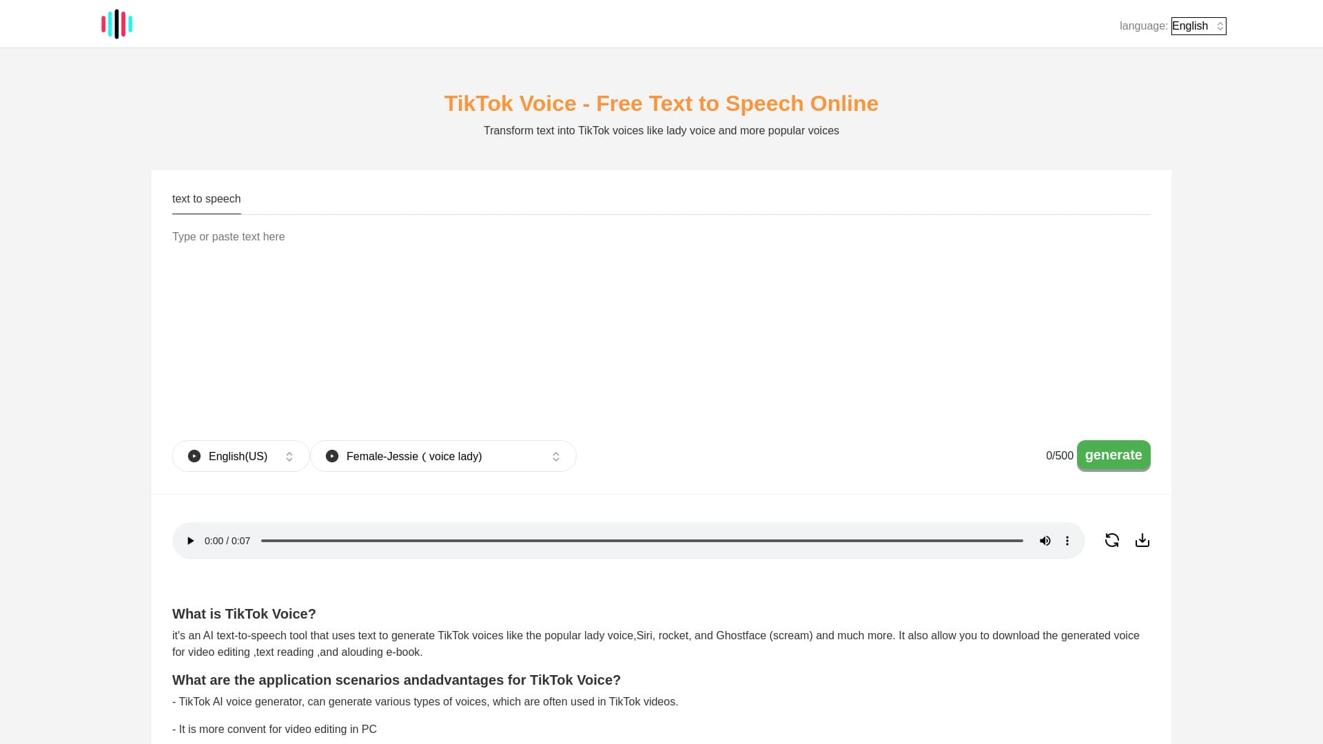TikTok Voice（TikTok音声） thumbnail