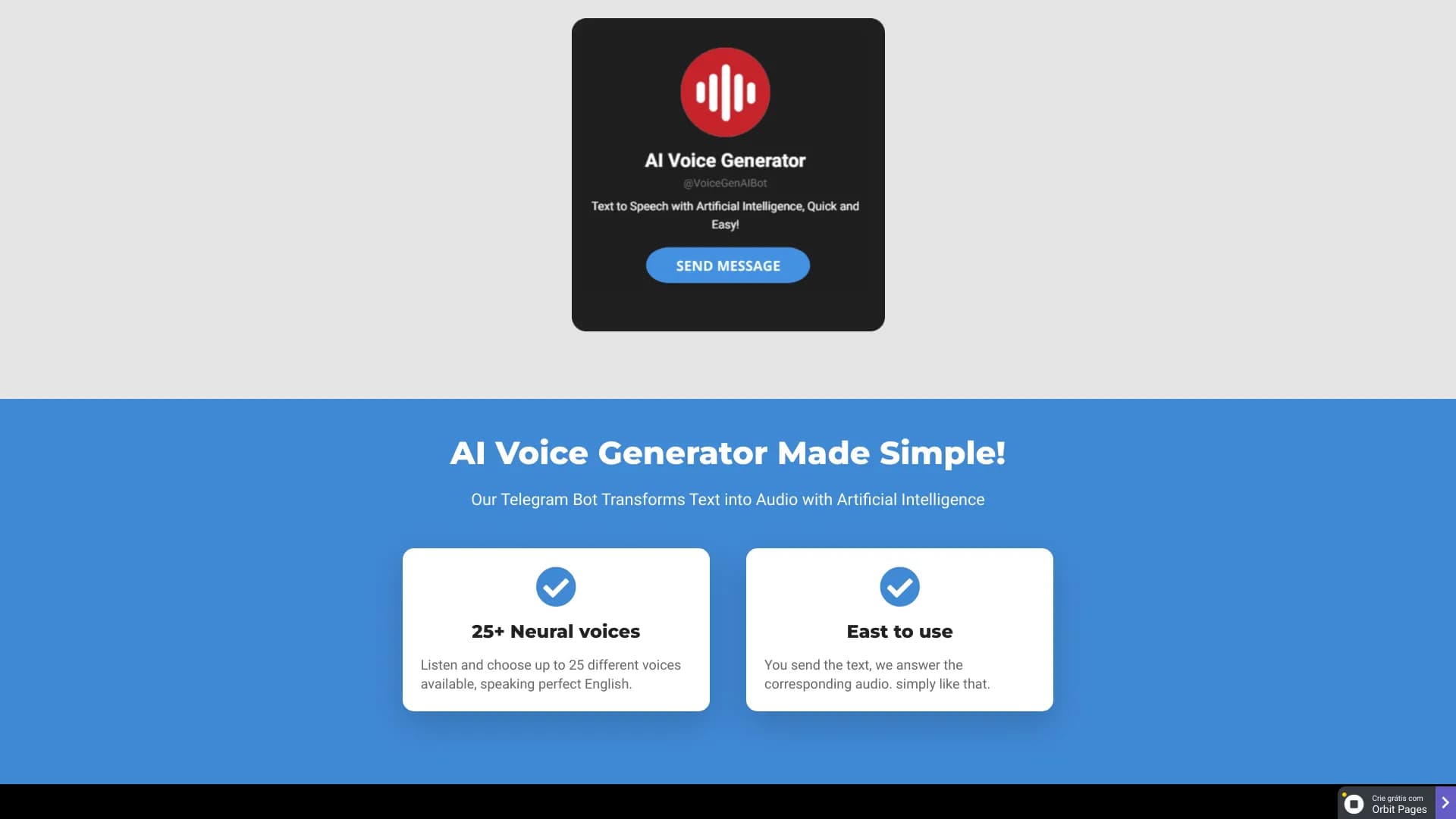 AI Voice Generator Bot thumbnail