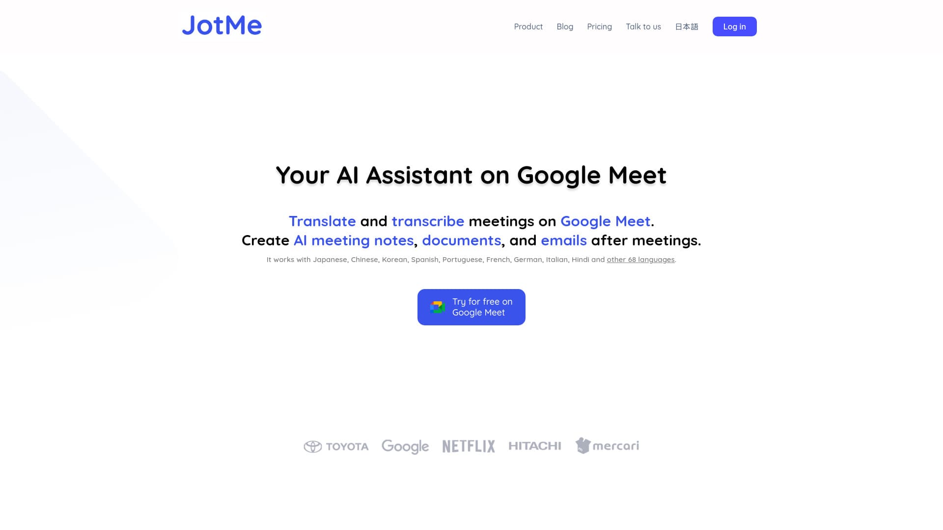 JotMe for Google Meet thumbnail