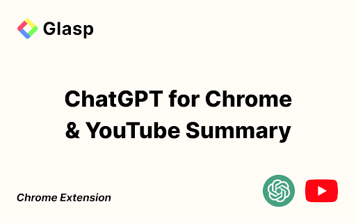 ChatGPT for Chrome & YouTube Summary by Glasp thumbnail