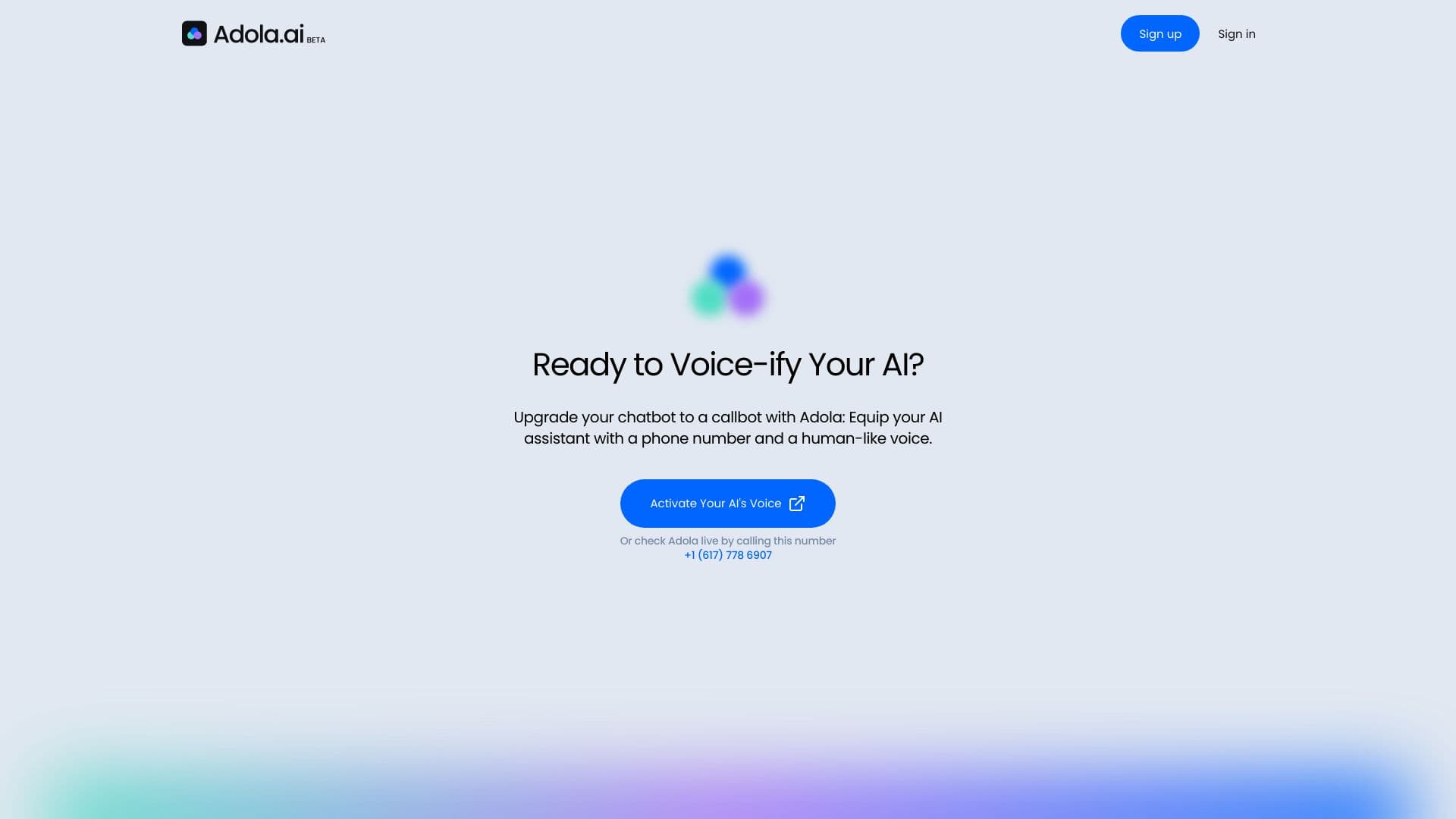 Adola: Voice & Phone Number for your AI thumbnail