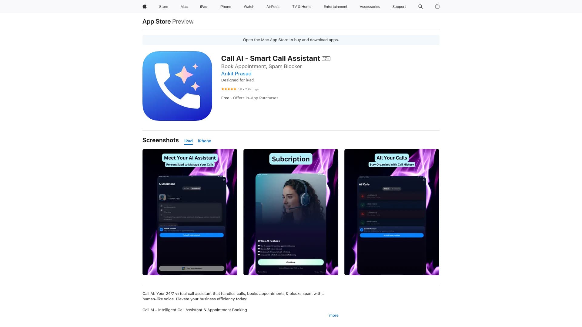 Call AI - Smart Call Assistant thumbnail