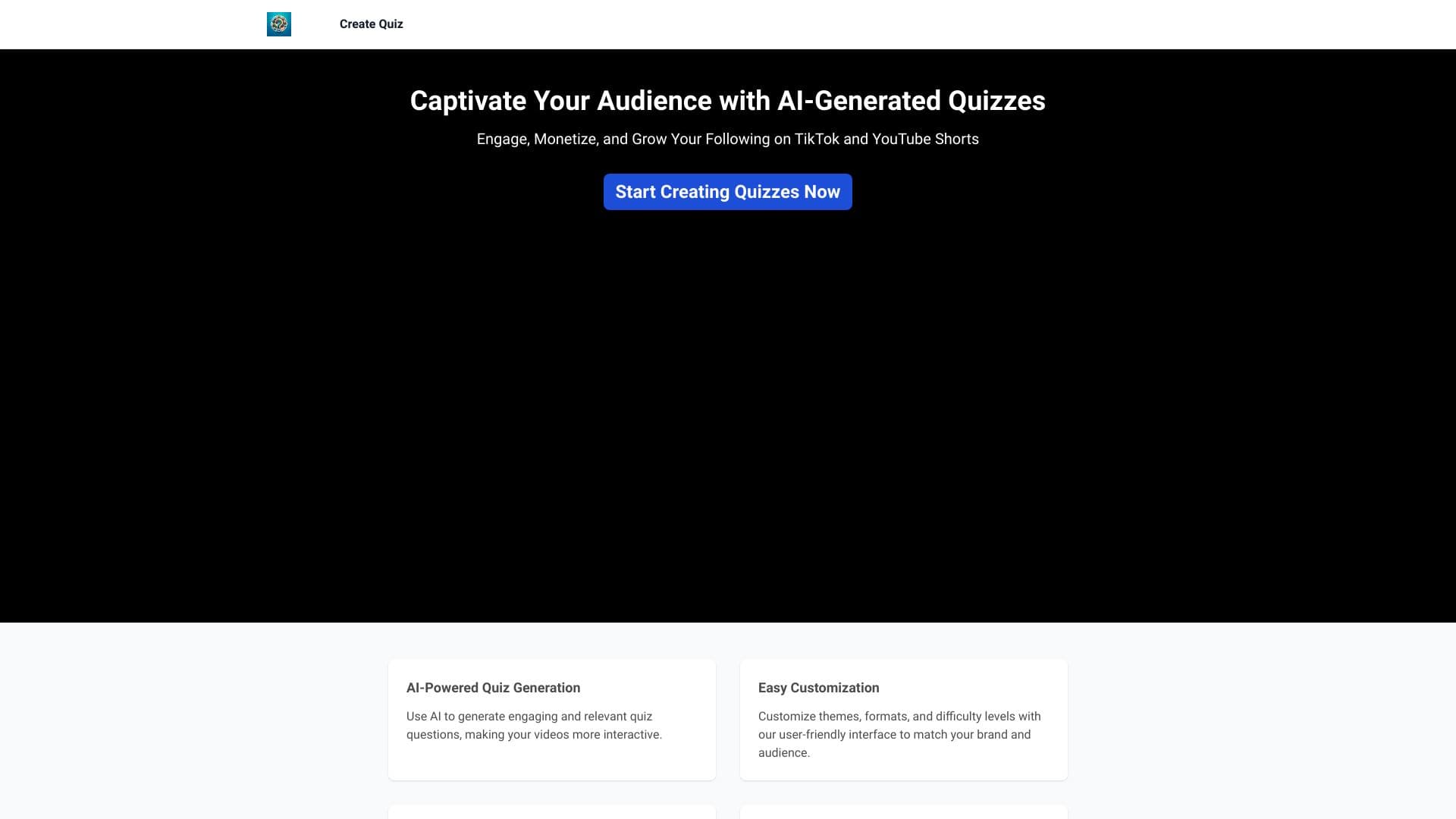 QuizTok - AI Generated Quiz Videos for TikTok thumbnail