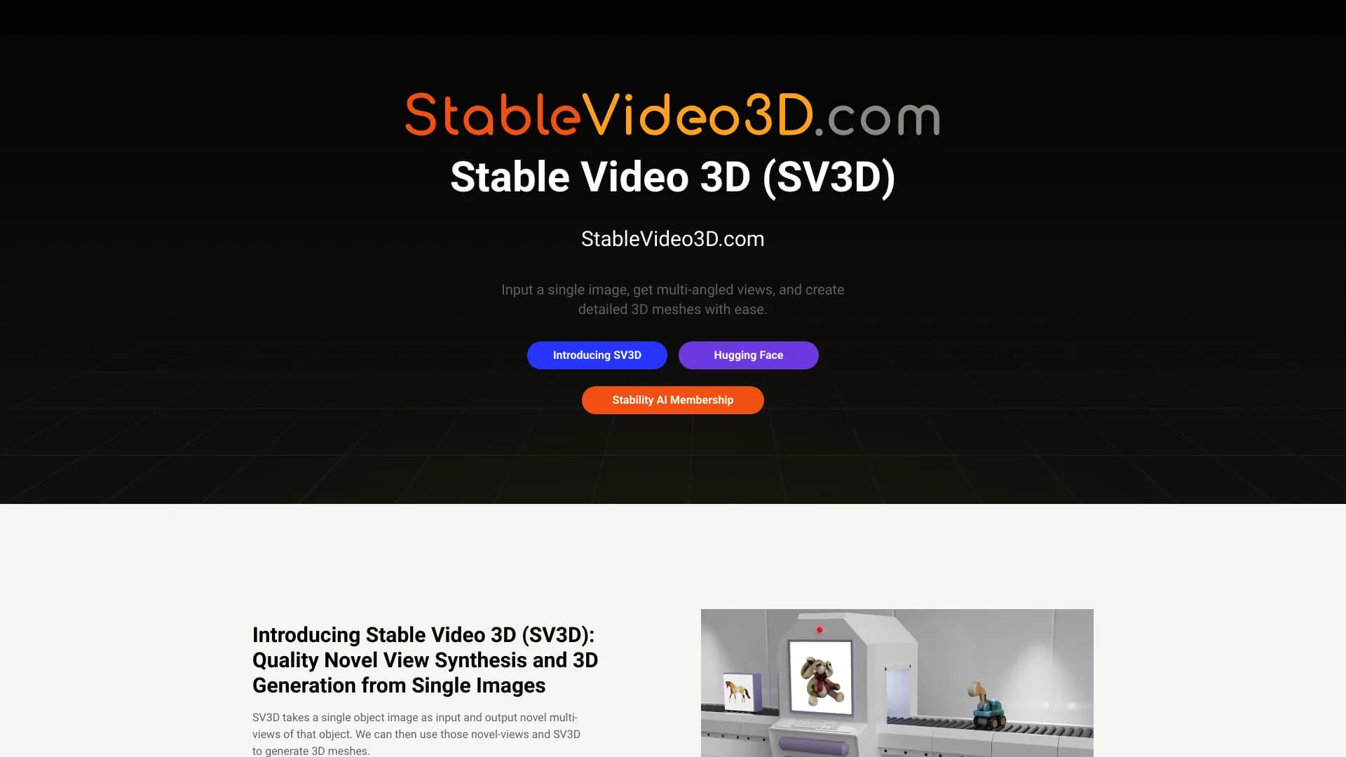 Stable Video 3D thumbnail