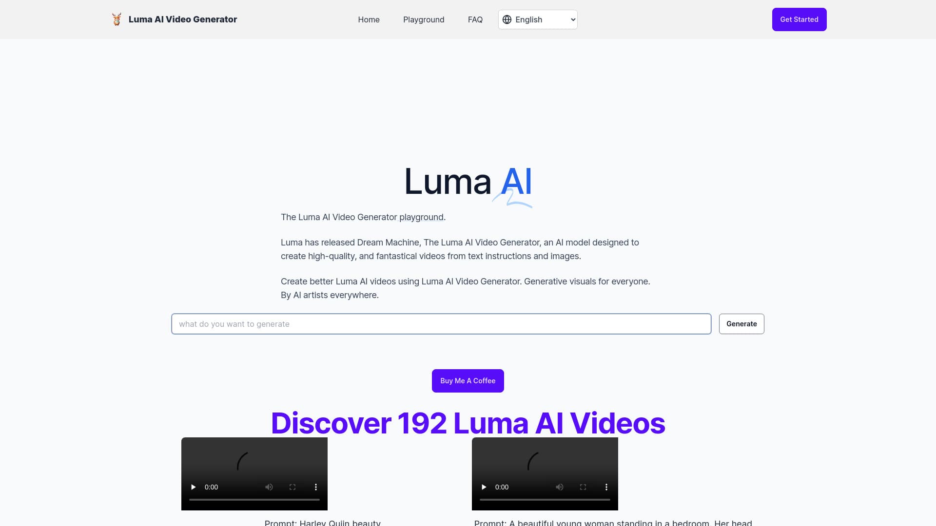 Free Luma AI Video Generator thumbnail