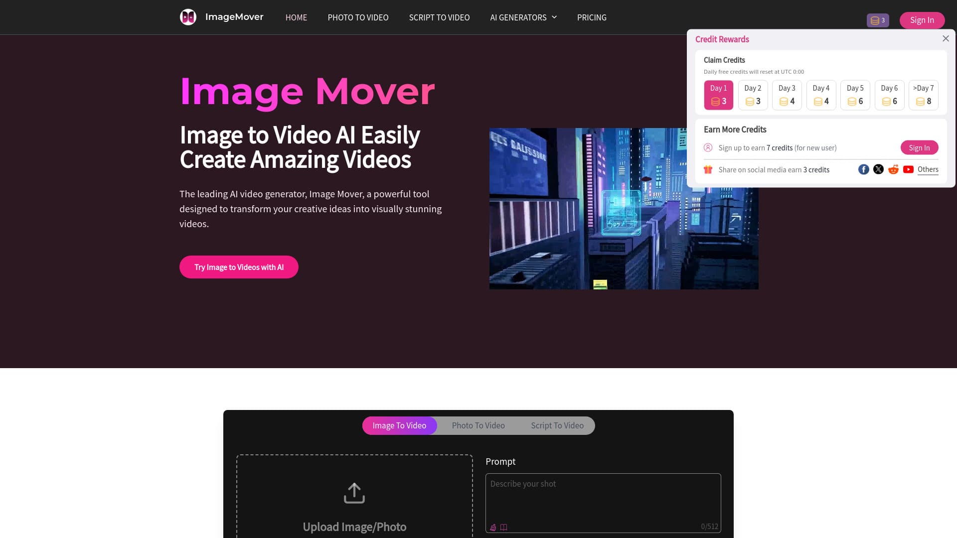 Image To Video AI - ImageMover thumbnail