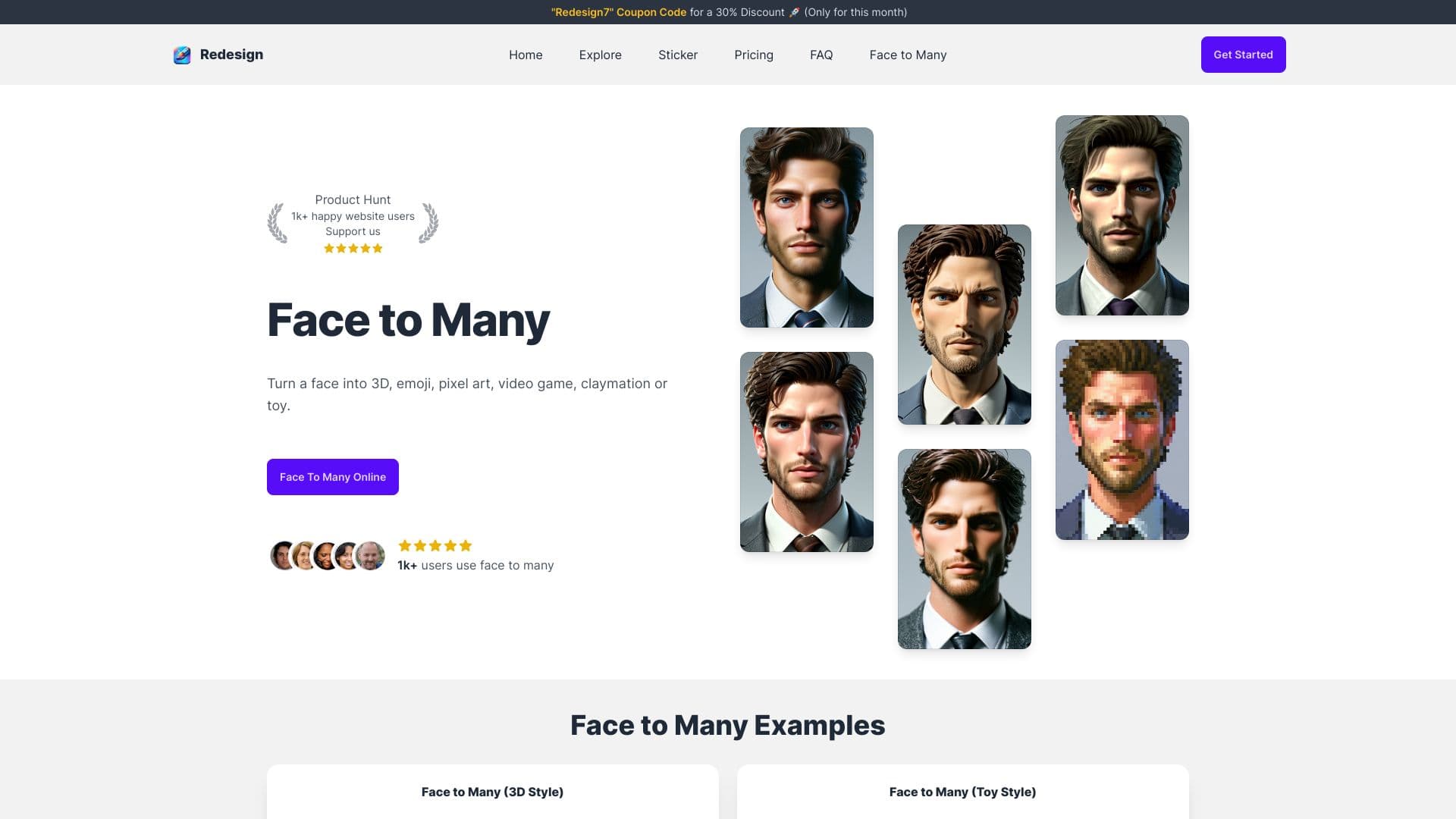 Face to Many by Redesign screenshot
