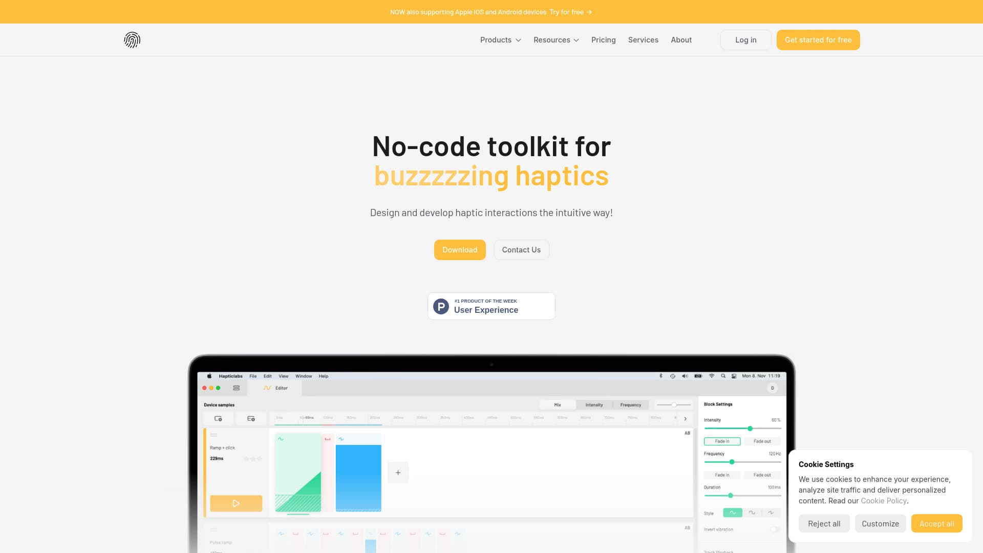 Hapticlabs screenshot