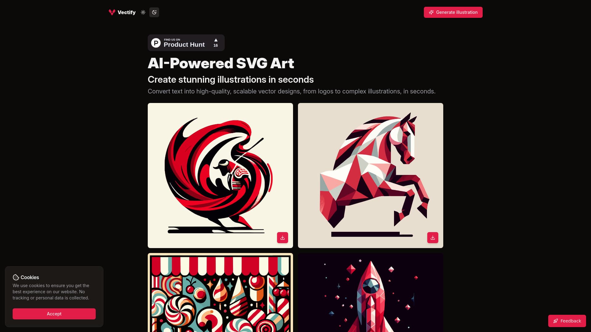 Vectify- AI-Powered SVG Art thumbnail