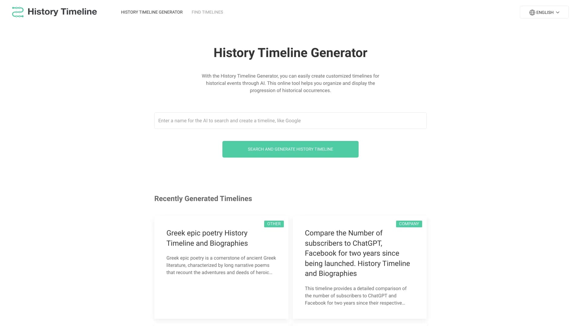 History Timeline Generator thumbnail