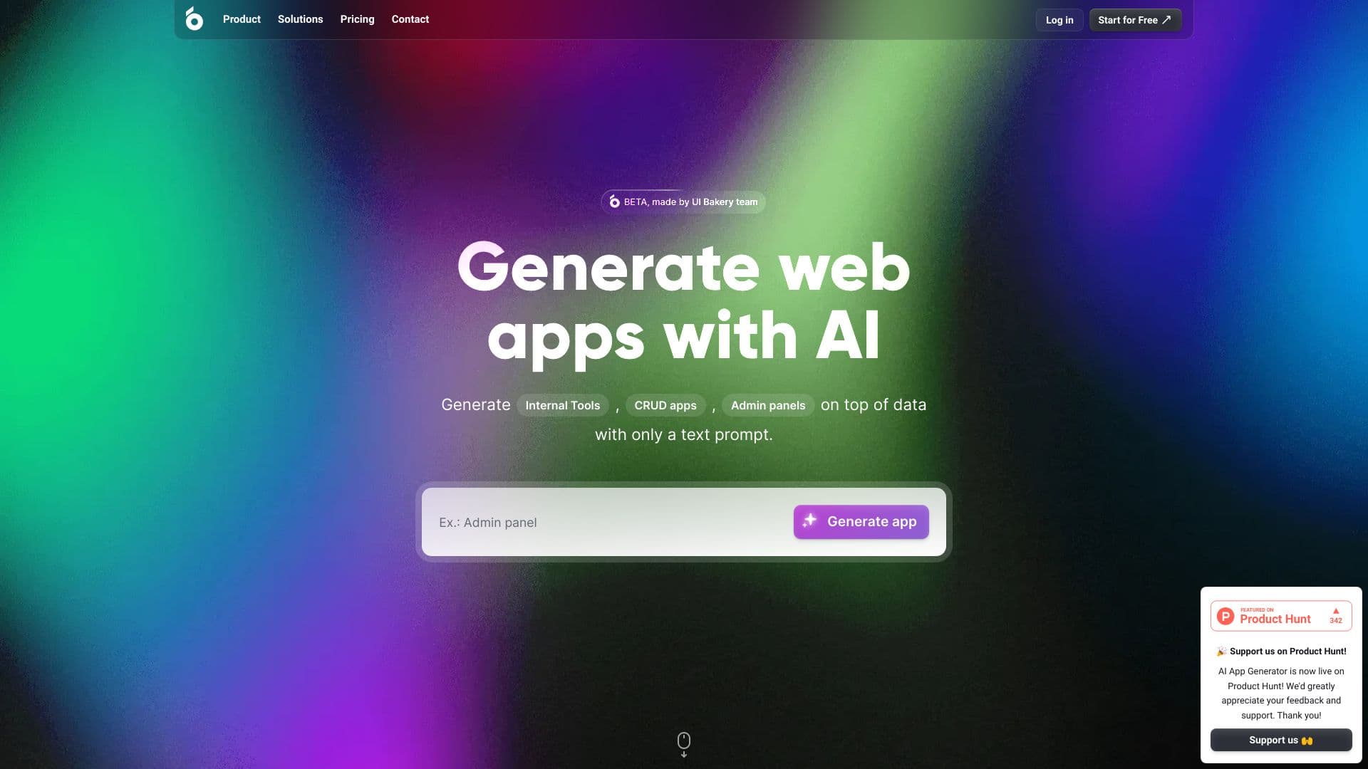 AI App Generator by UI Bakery thumbnail