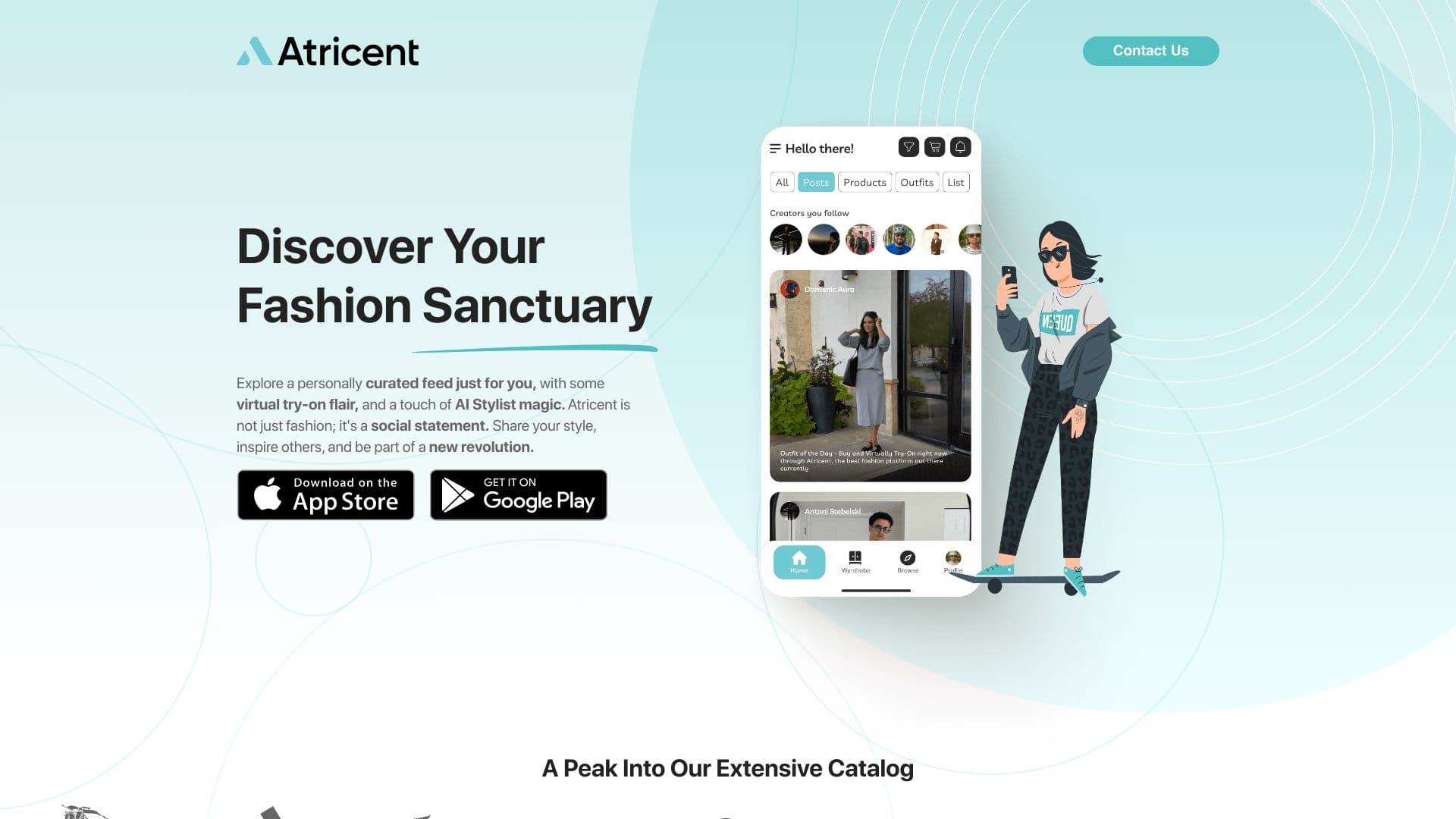 Atricent: The Personal Social AI-Stylist thumbnail