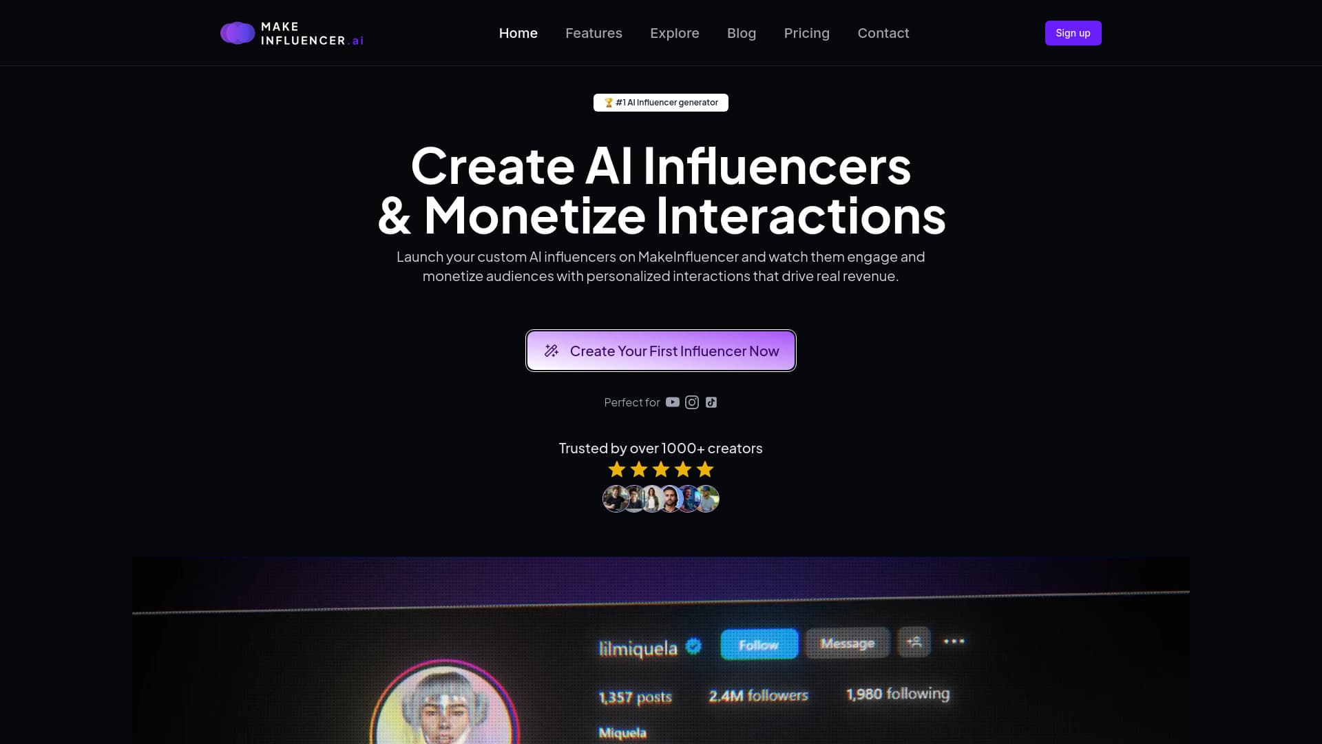 MakeInfluencer AI thumbnail