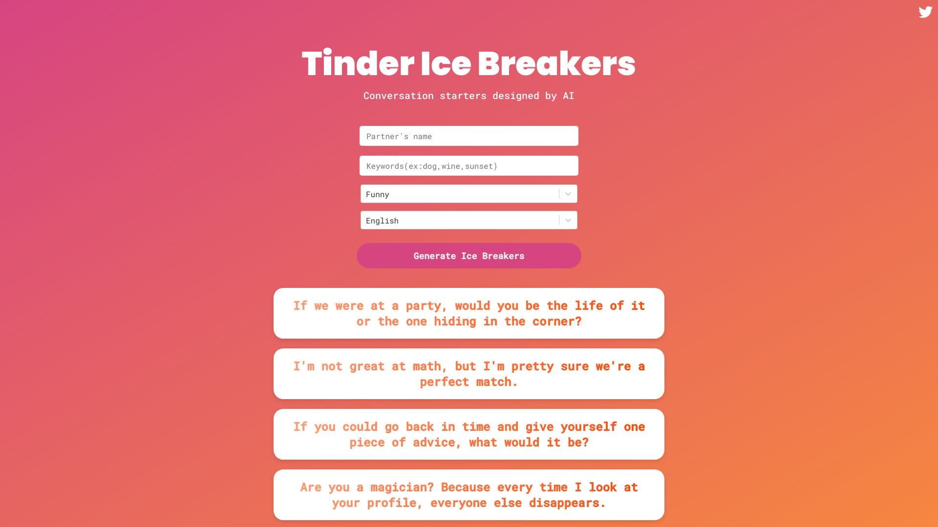 Tinder Ice Breakers thumbnail