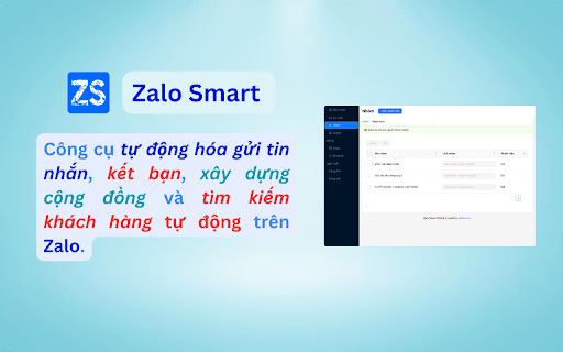 Zalo Smart - Tìm kiếm khách hàng & xây dựng cộng đồng thumbnail