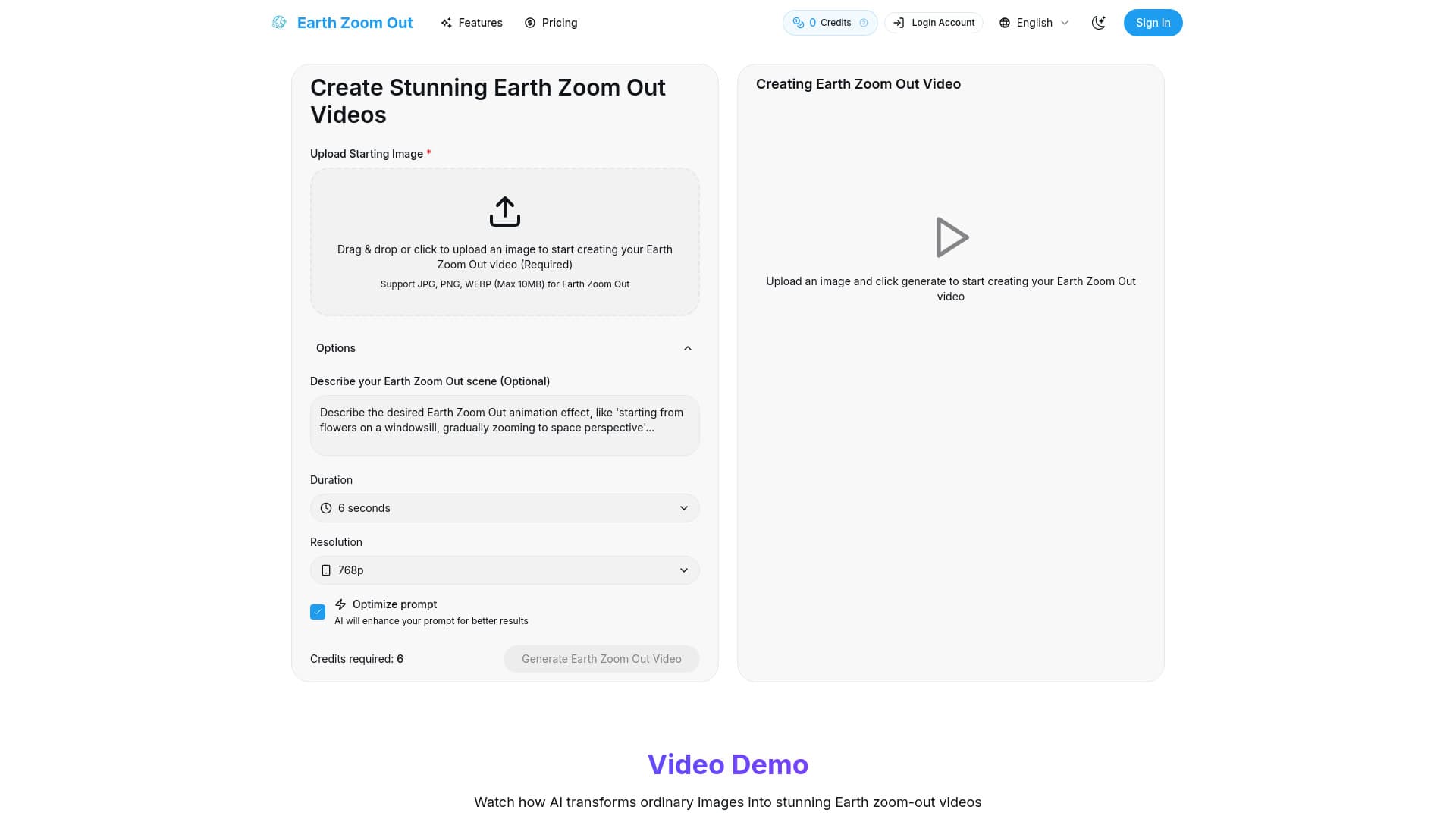 Earth Zoom Out AI thumbnail