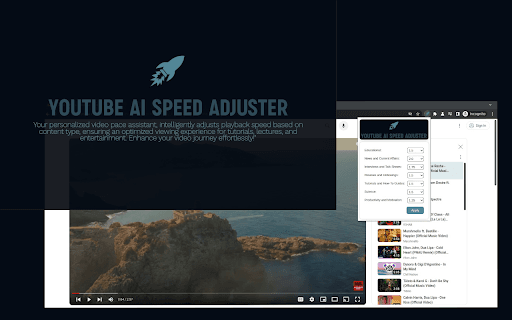 Youtube AI Speed Adjuster thumbnail