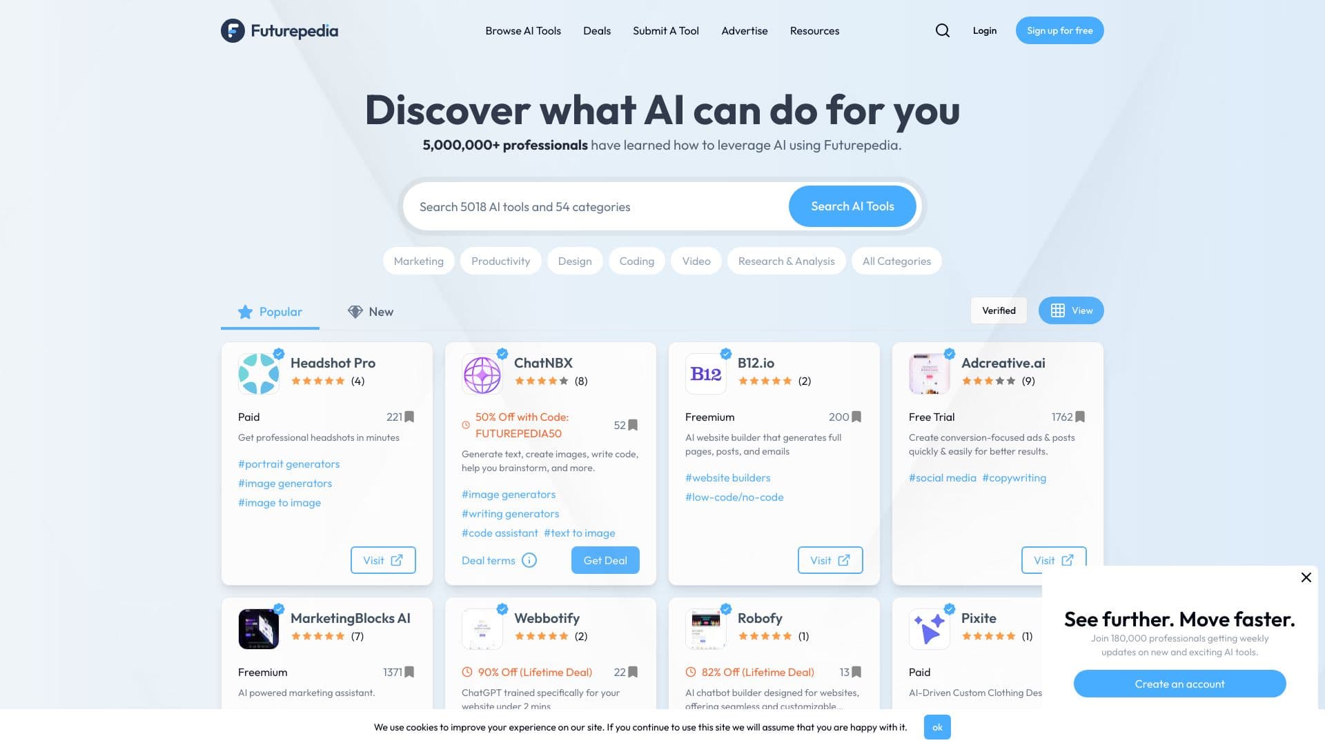 Futurepedia - Find The Best AI Tools & Software thumbnail