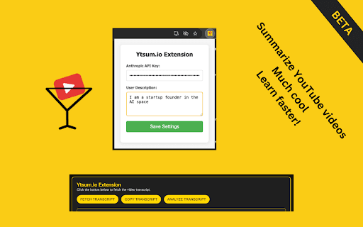 Ytsum.io - Summarize YouTube Videos thumbnail