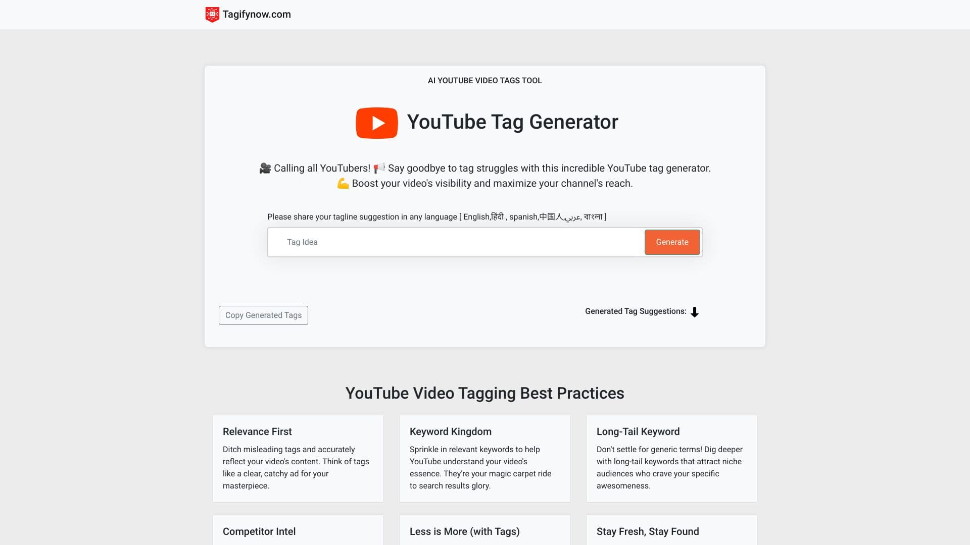 AI YouTube Tag Generator thumbnail